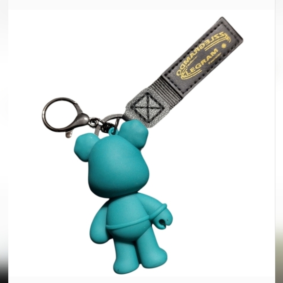 Key Chain Bear Metal Punk Cool HangTag - Picture 5 of 5